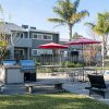 The pool and bbq area at Aggie Square apartments is a great place to spend an afternoon enjoying the sun with some friends.