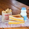 Grilled Cheese Sandwich and French Fries