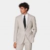 Taupe Roma Suit: Available as a suit or separates, this sleek light taupe single-breasted Havana suit is tailored slim and is accompanied by our Firenze trousers that bring a touch of Italian-inspired elegance that instantly elevates any style.